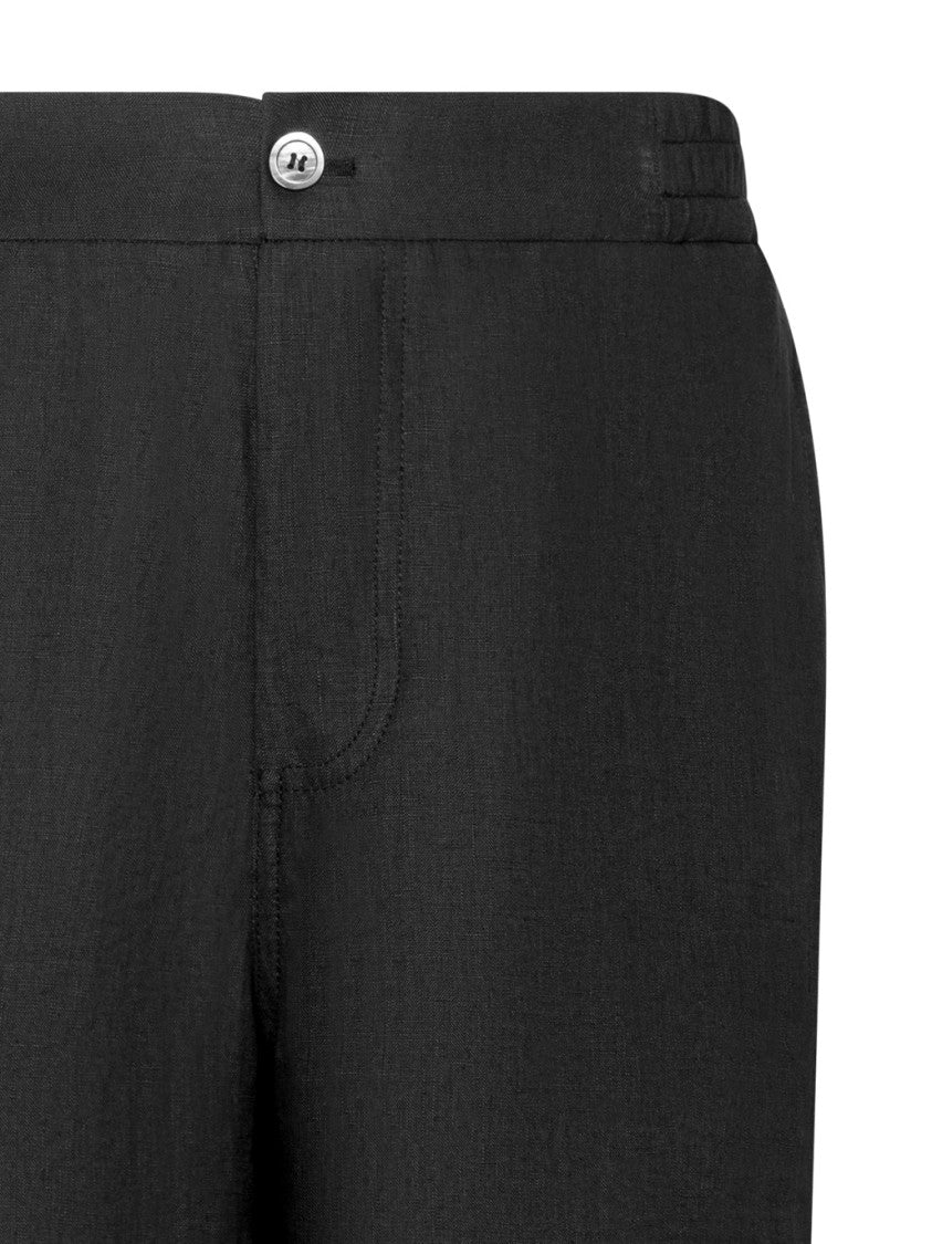 Franzese Collection Bermuda Shorts In Breathable Irish Linen