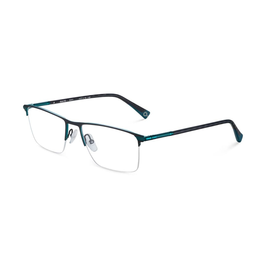 Etnia Barcelona Rialto Semi-Rimless Dark Teal Eyeglasses With Adjustable Nose Pads