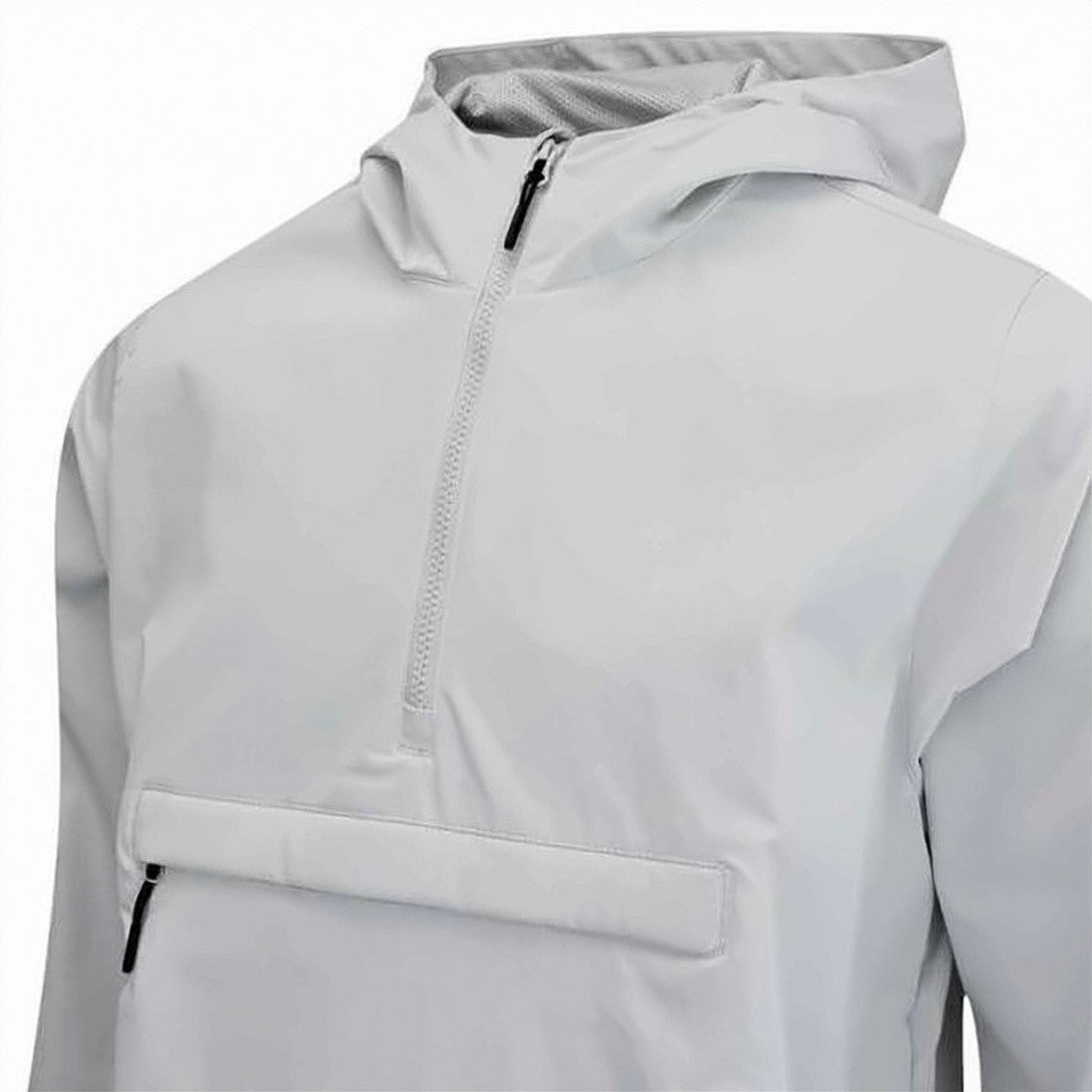Nike Lightweight White Hooded Pullover With Half-Zip