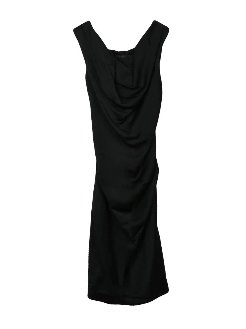 Vivienne Westwood Ginnie Pencil Dress With Boat Neckline And Back Ruching