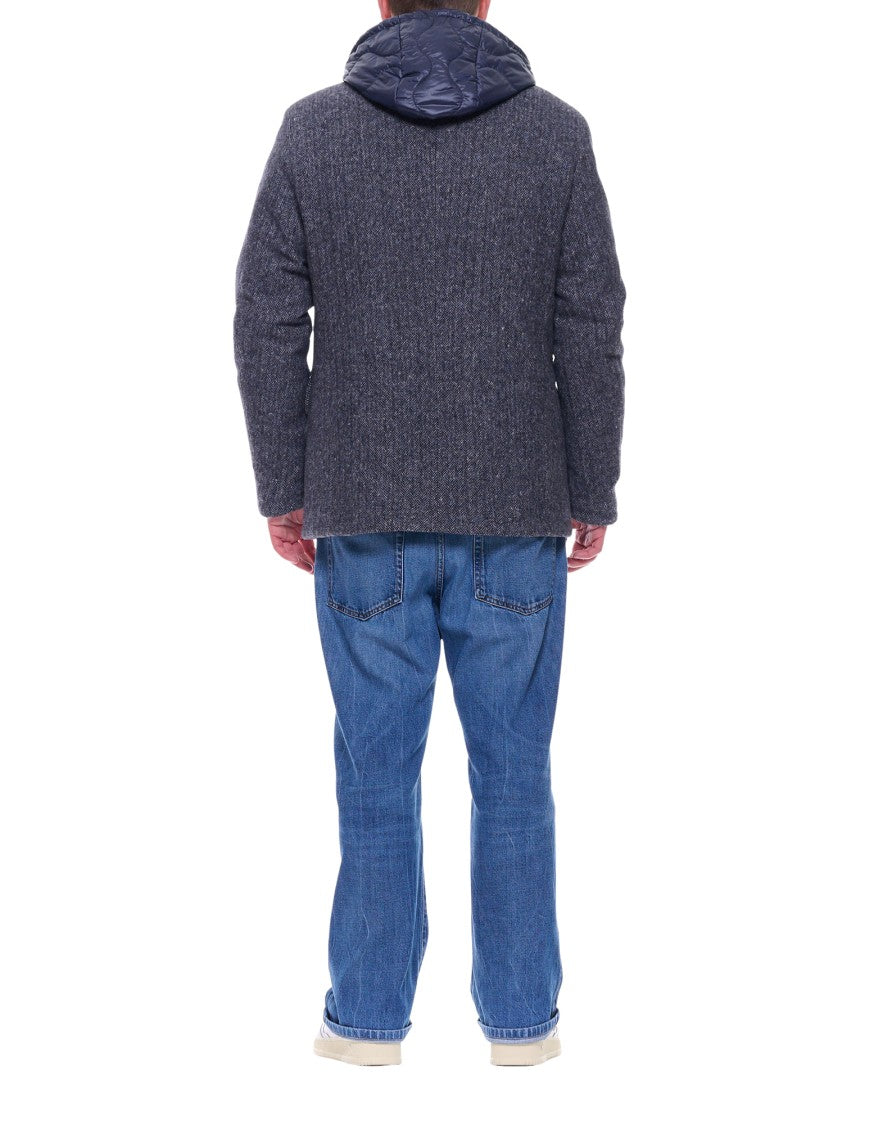 Agf Men's Peacoat With Detachable Inner