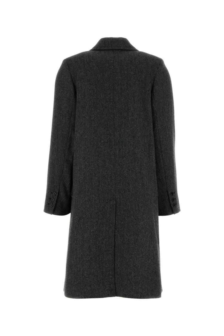 A.P.C. Embroidered Wool Blend Woara Coat