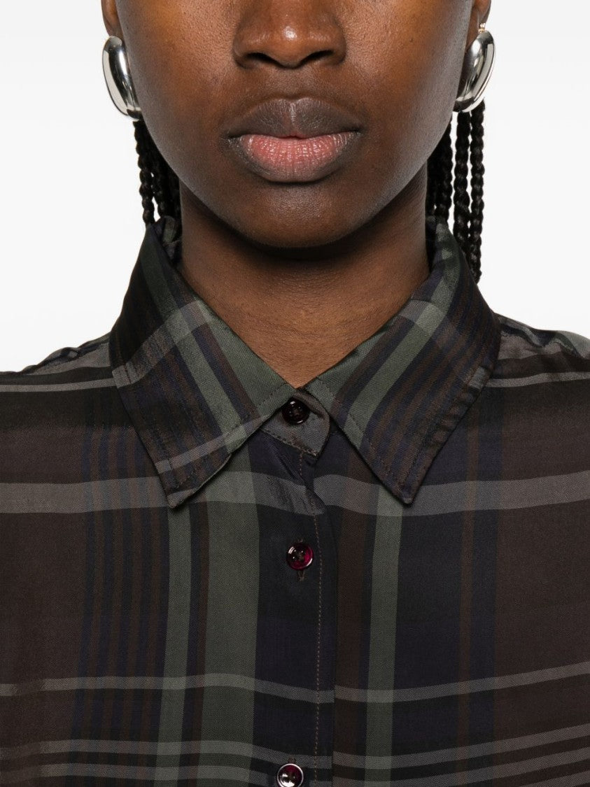 The Frankie Shop Multicolor Plaid Viscose Casual Shirt