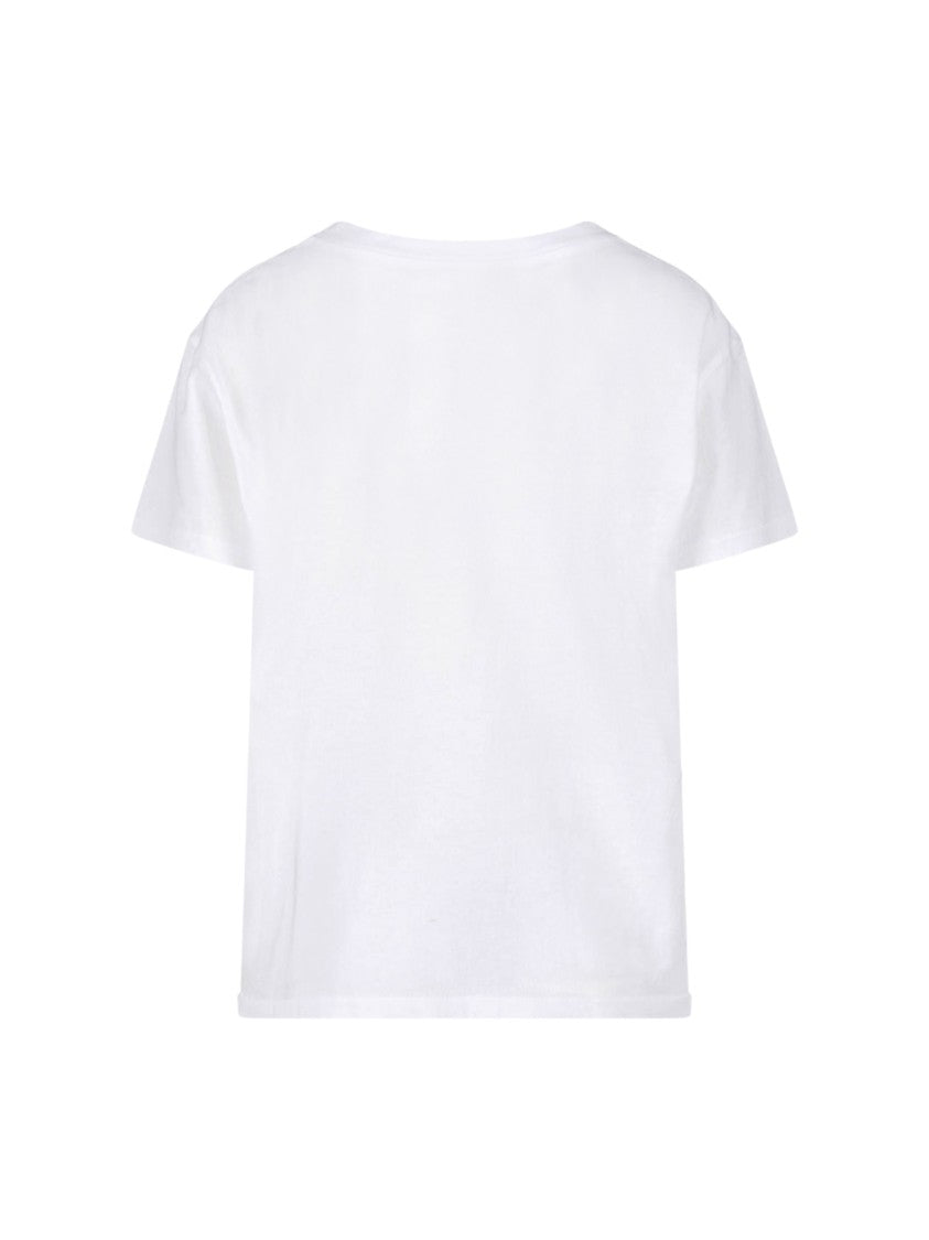 Nili Lotan White Brady Printed Cotton T-Shirt