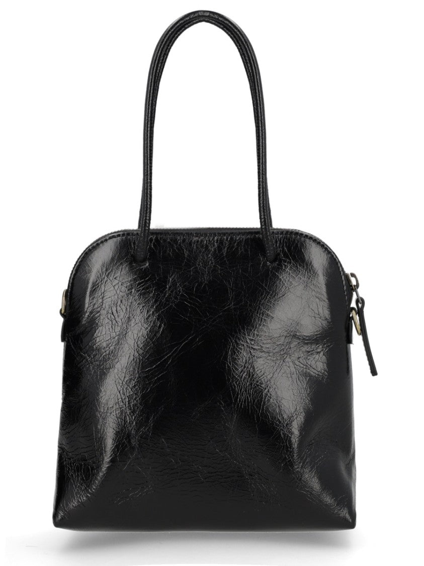 Uma Wang Glossy Finish Embossed Logo Tote Bag