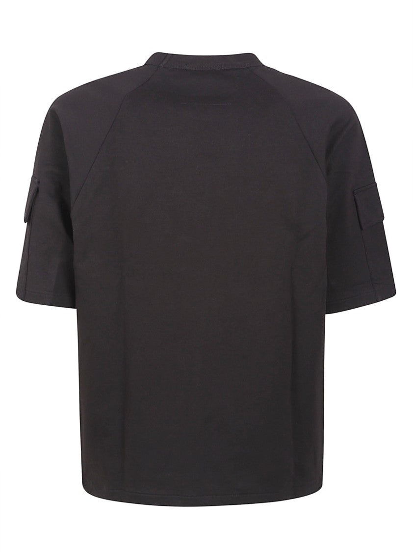 C.P. Company Boxy-Fit Black T-Shirt With Distinctive Patch Pocket