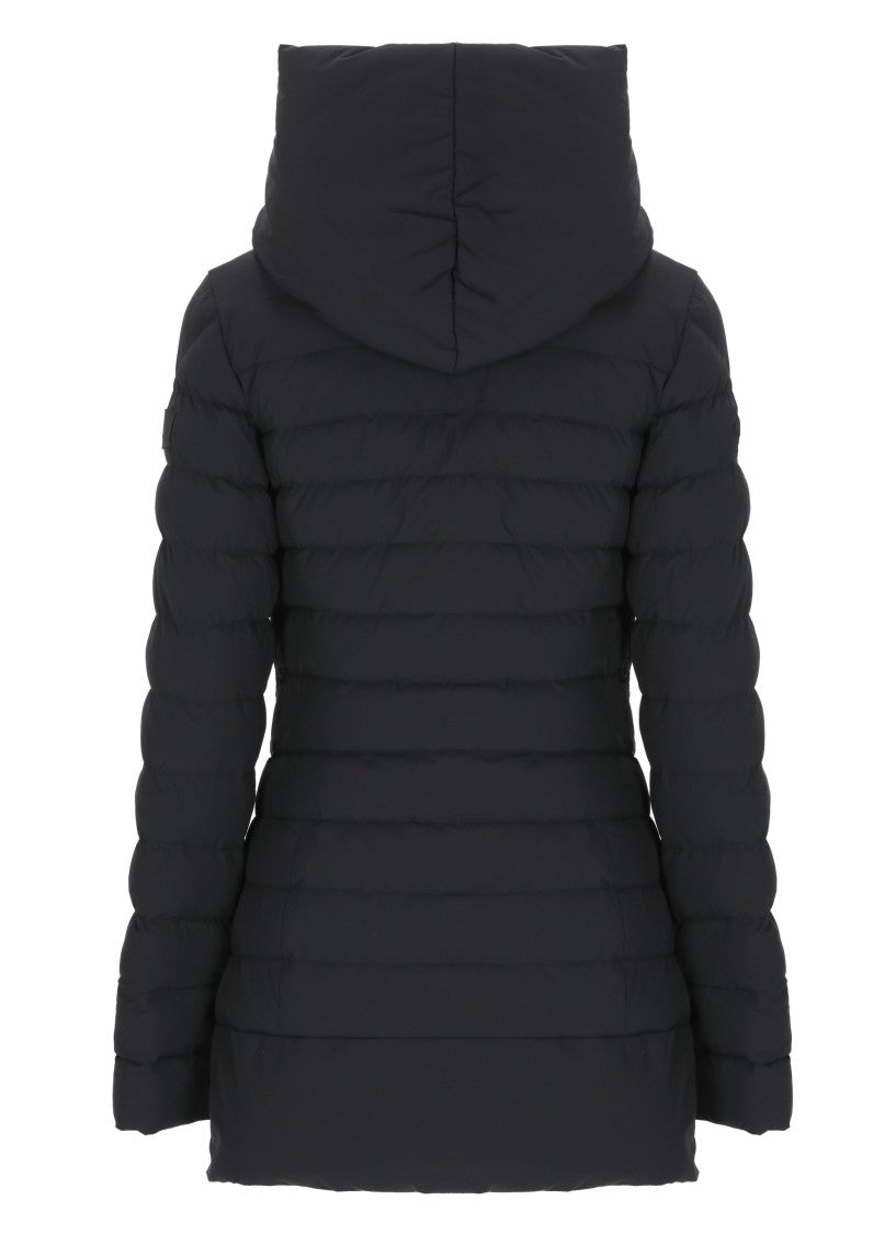 Peuterey Black Campbell Hooded Quilted Jacket