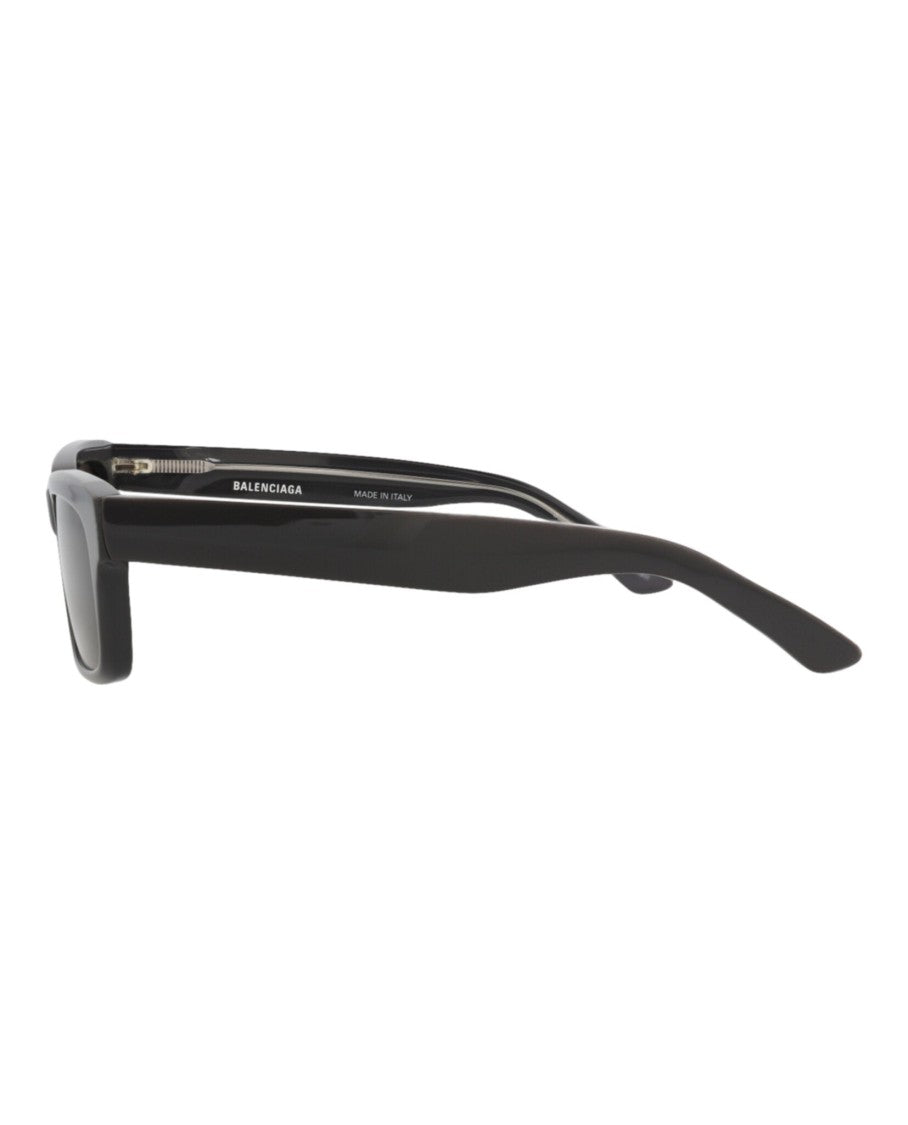 Balenciaga Square-Frame Recycled Acetate Sunglasses With Saddle Nose Bridge