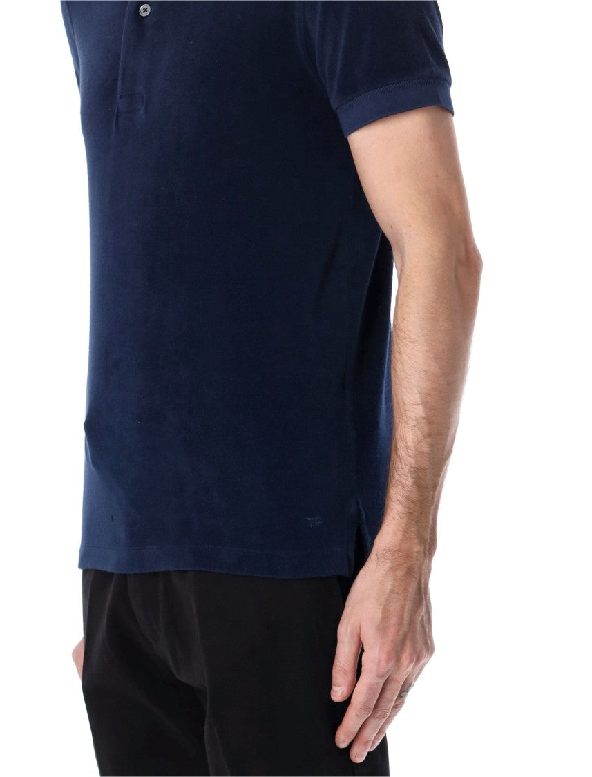 Tom Ford Cotton-Blend Towelling Polo