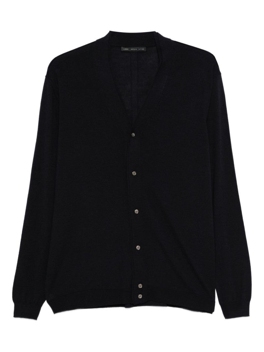 Low Brand Double-Collar Extra-Fine Merino Wool Cardigan