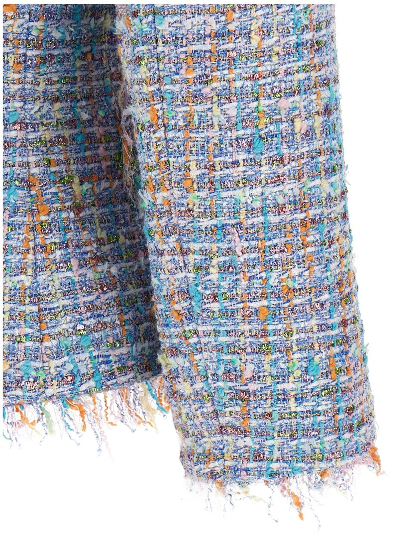 Tagliatore Tweed Blazer With Lamé Details