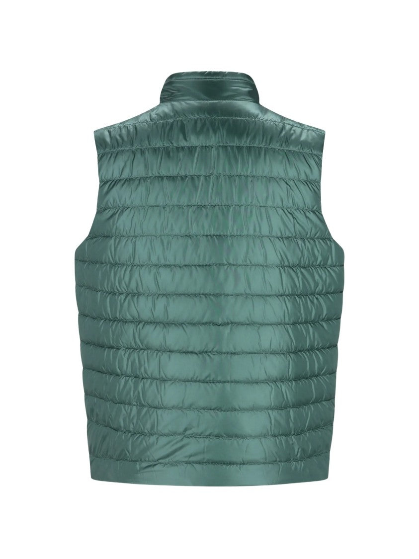 Herno Green Piumino Reversibile Smanicato Puffer Vest