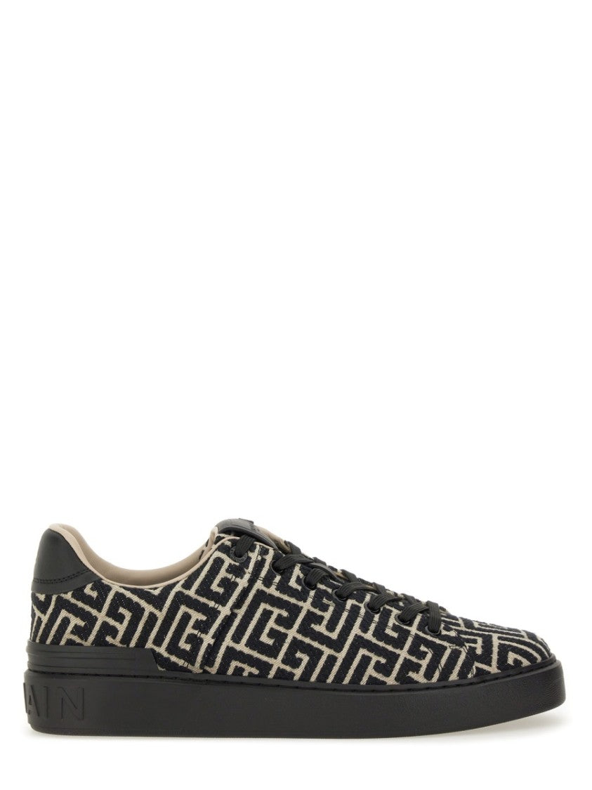 Balmain Jacquard "B-Court" Sneakers