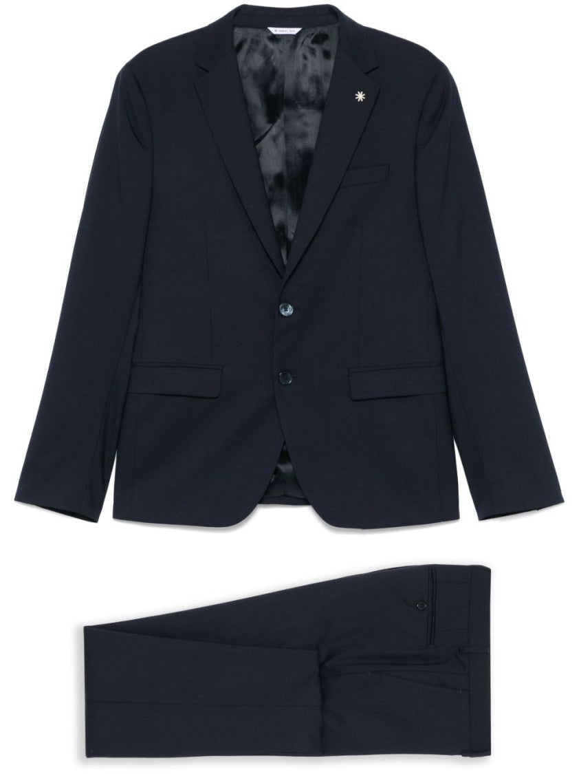 Manuel Ritz Single-Breasted Two-Piece Suit