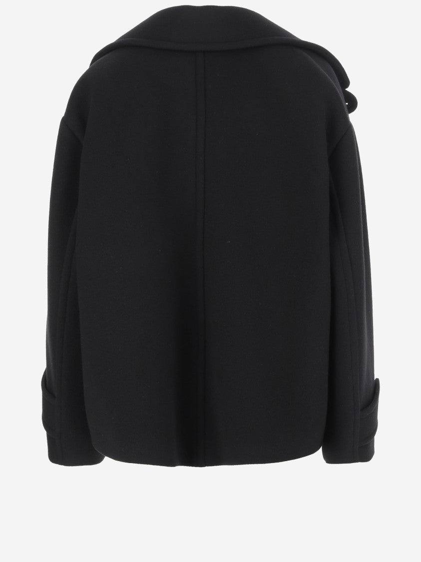 Chloé Double-Breasted Wool Blend Jacket