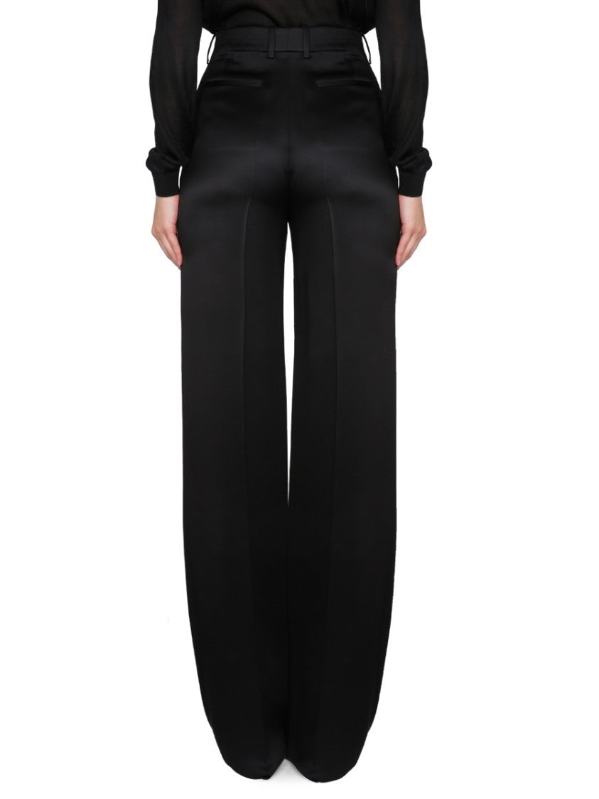 Saint Laurent Satin Flared Pants