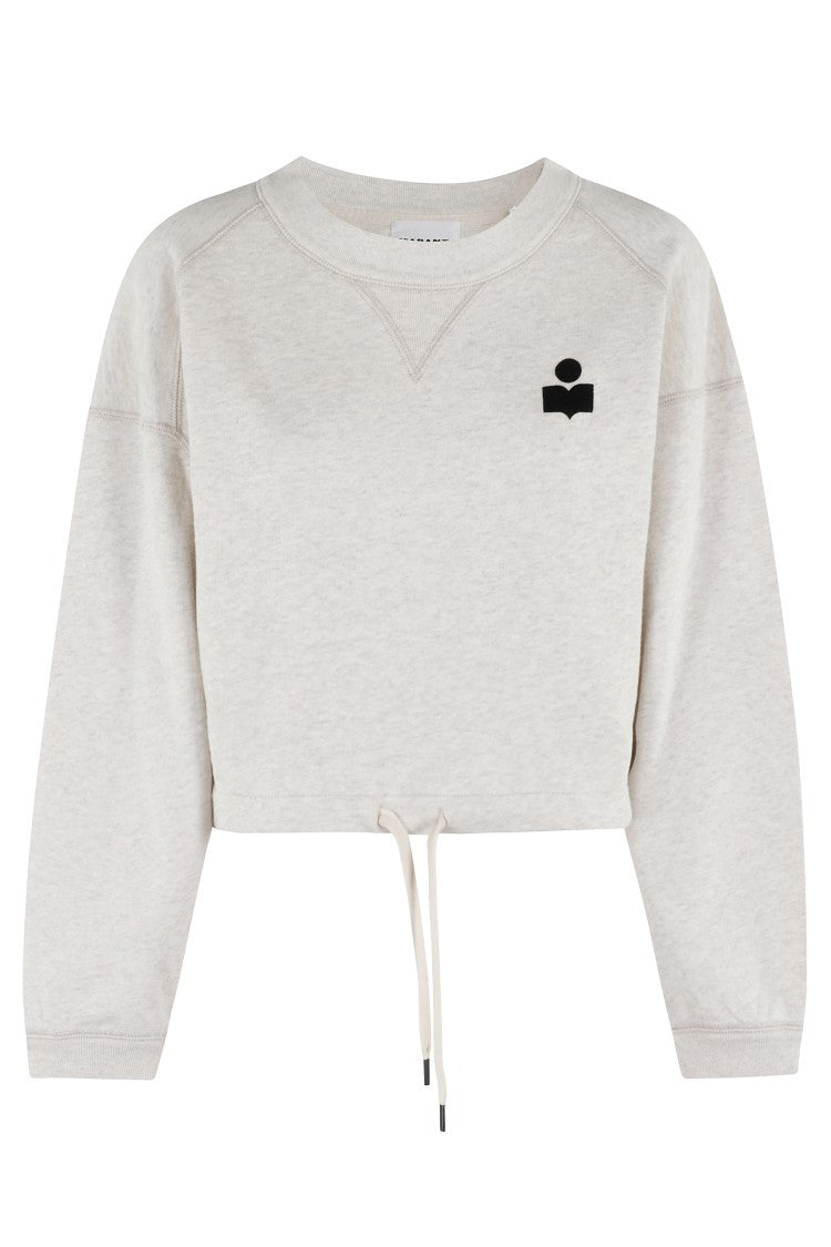 Isabel Marant Étoile Boxy Sweatshirt With Velvet Logo Detail