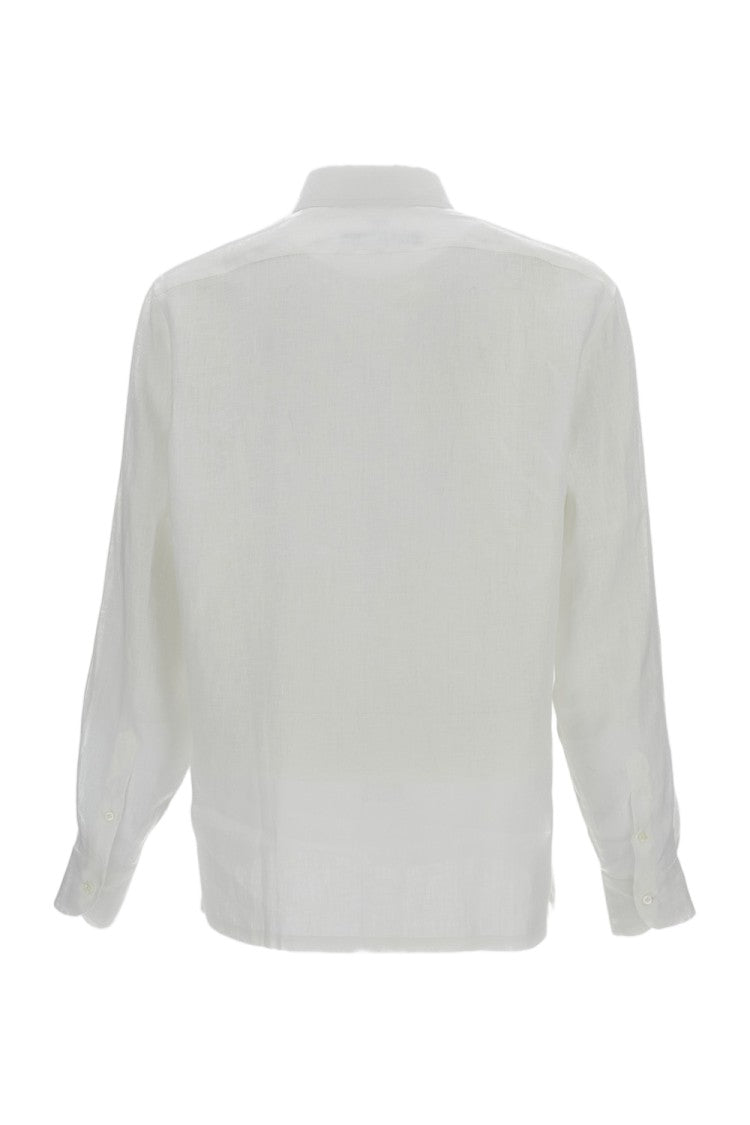 Junya Watanabe White Long-Sleeved Linen Shirt