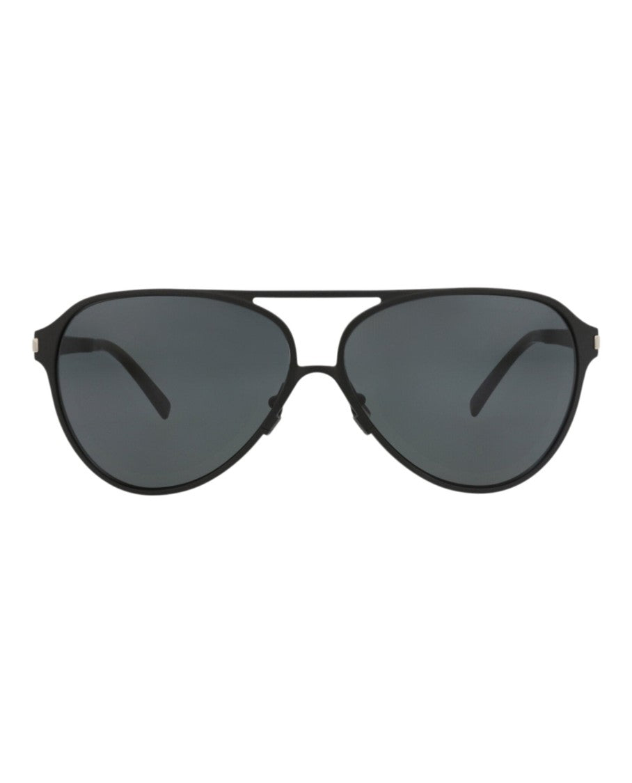 Saint Laurent Aviator-Frame Metal Sunglasses