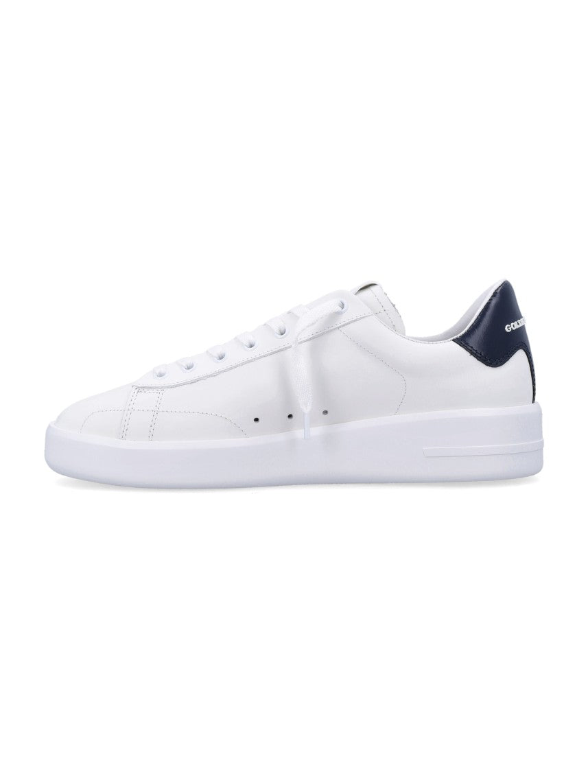 Golden Goose Pure Star Low-Top White Leather Sneakers