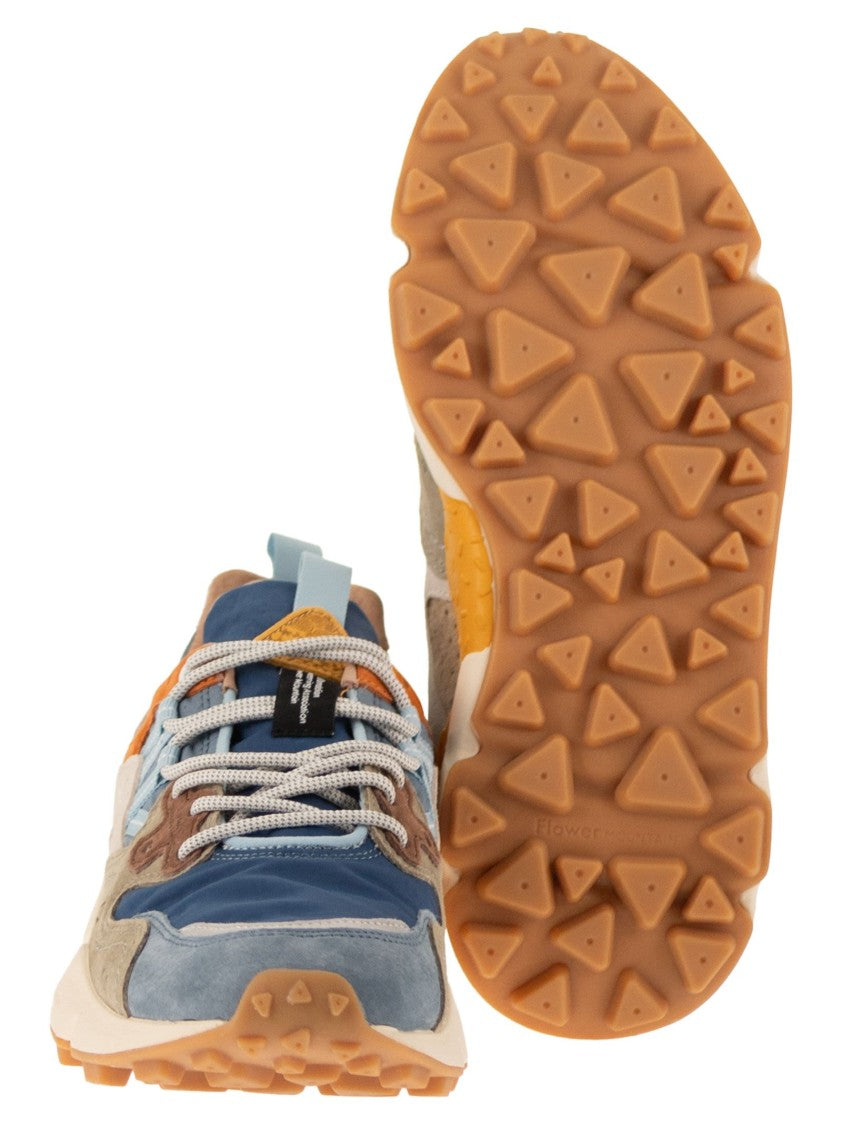 Flower Mountain Yamano 3 - Sneakers In Suede And Technical Fabric
