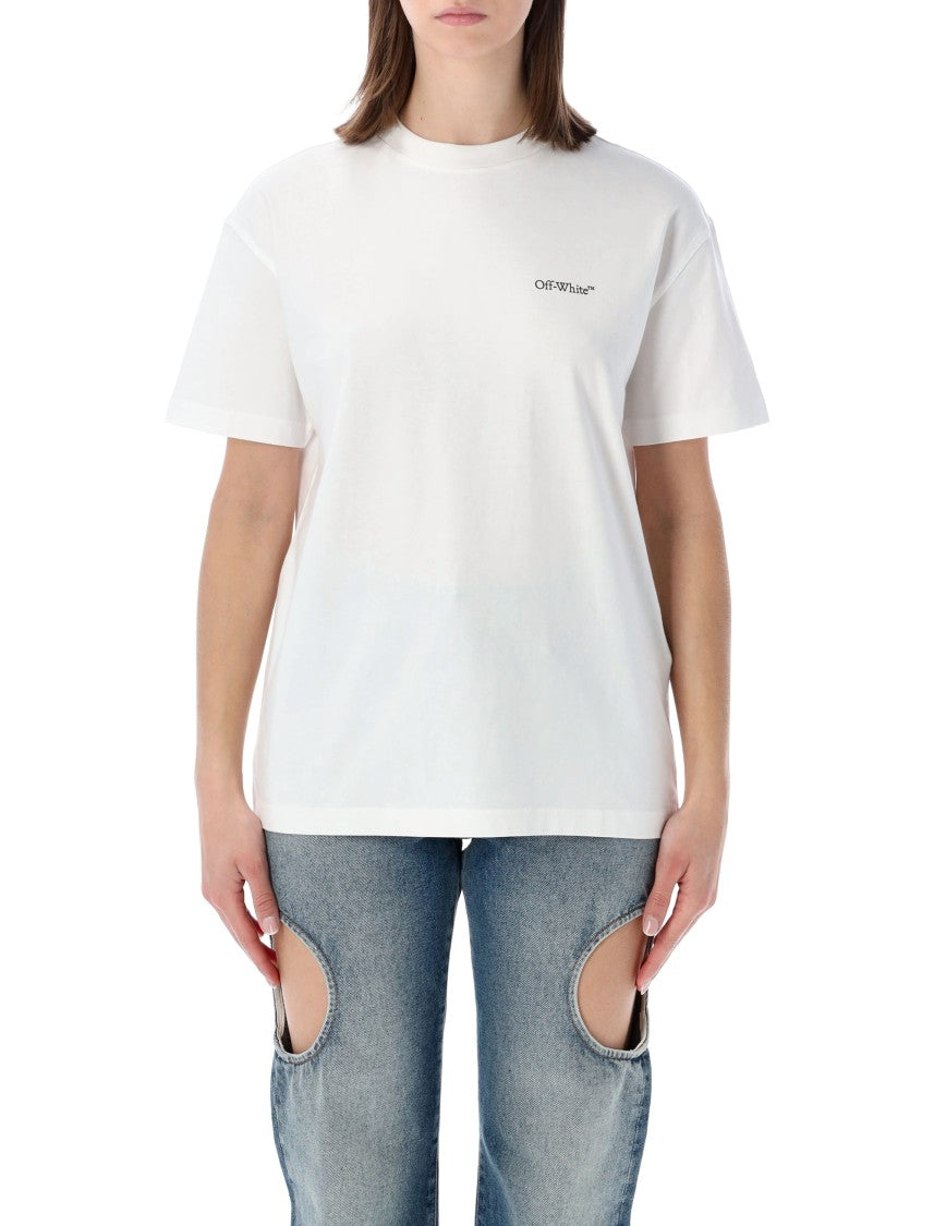 Off-White Arrow Floral Print Cotton T-Shirt