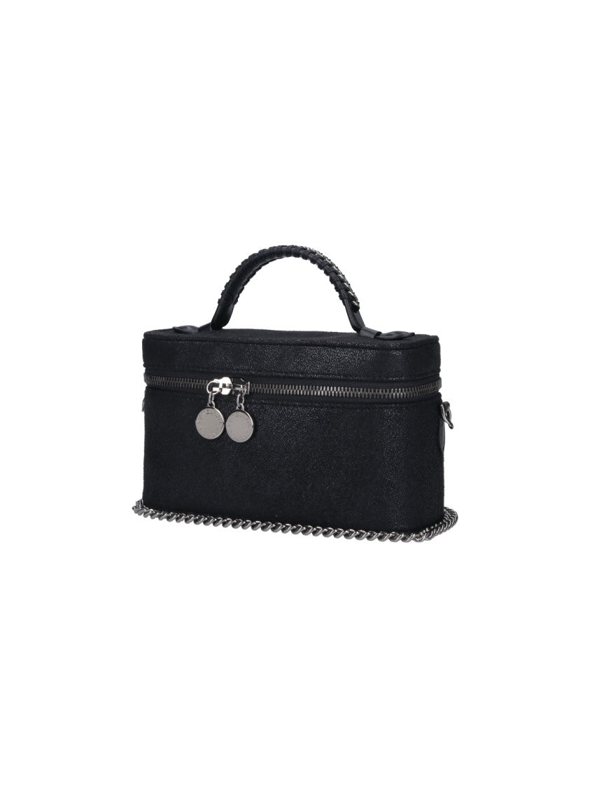 Stella Mccartney Black Falabella Fabric Vanity Bag
