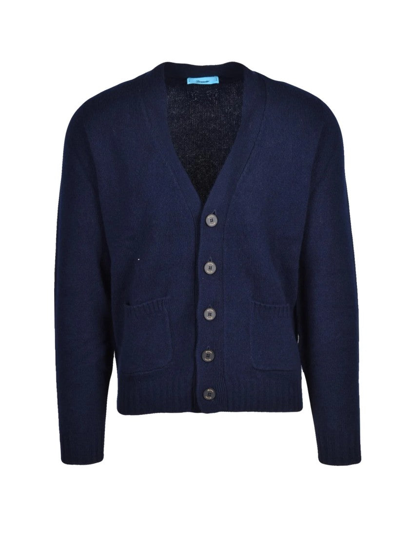Drumohr Multicolor V-Neck Wool Cardigan