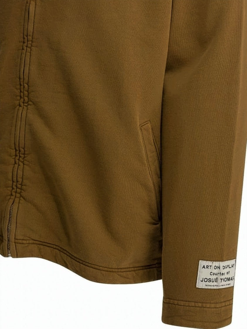 Gallery Dept. Brown Zip-Up Hooded Jacket