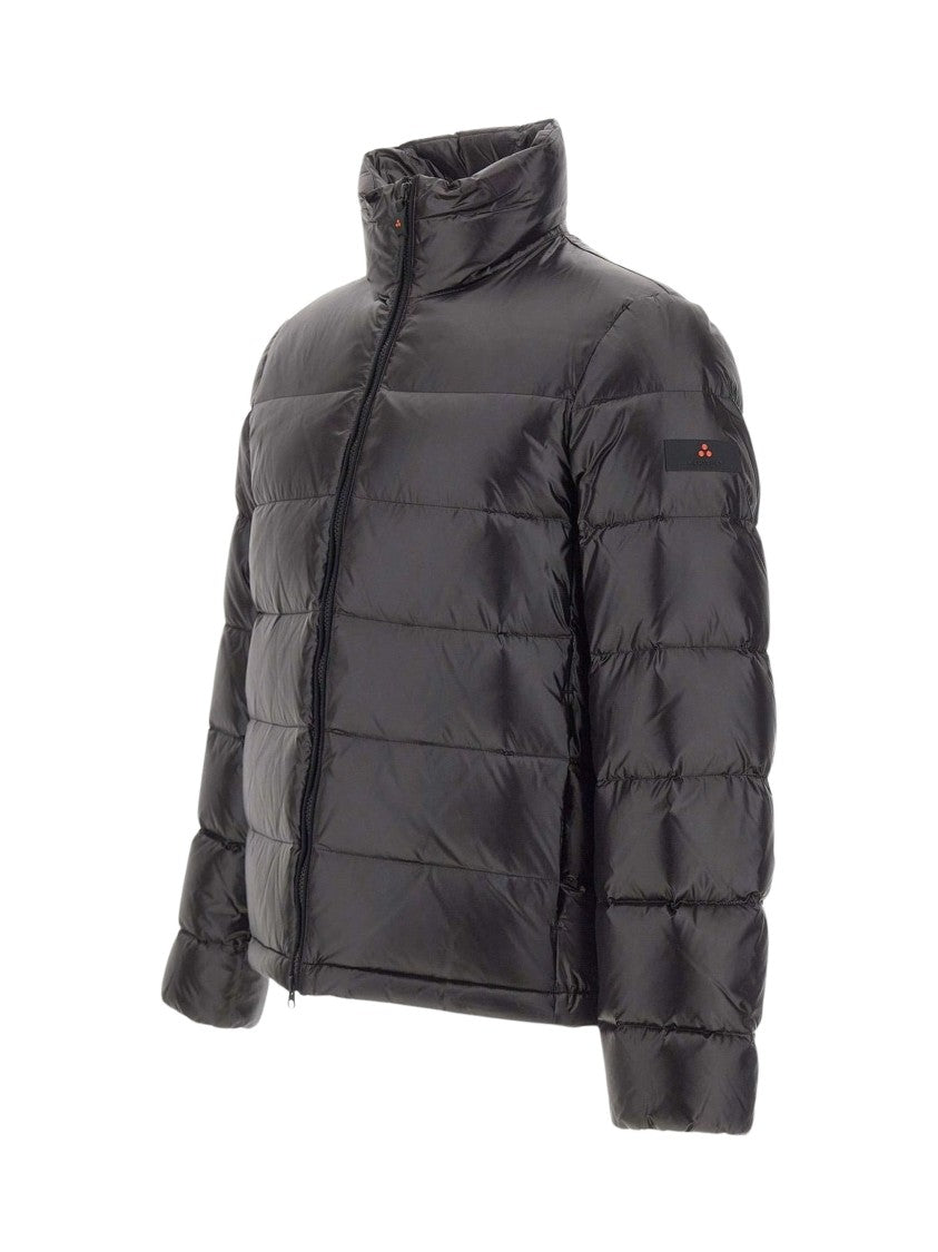 Peuterey Quilted Down Jacket With High Collar And Cropped Fit