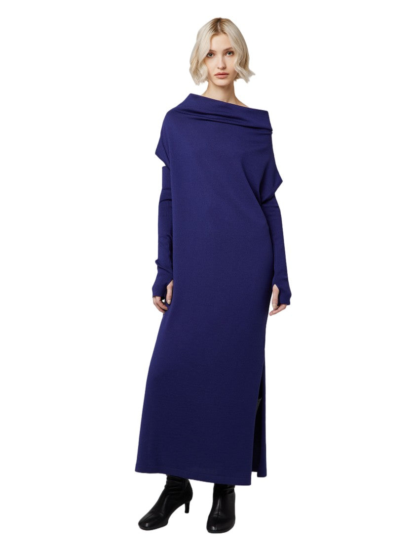 Alpha Studio Draped Off-Shoulder Sleeveless Maxi Dress