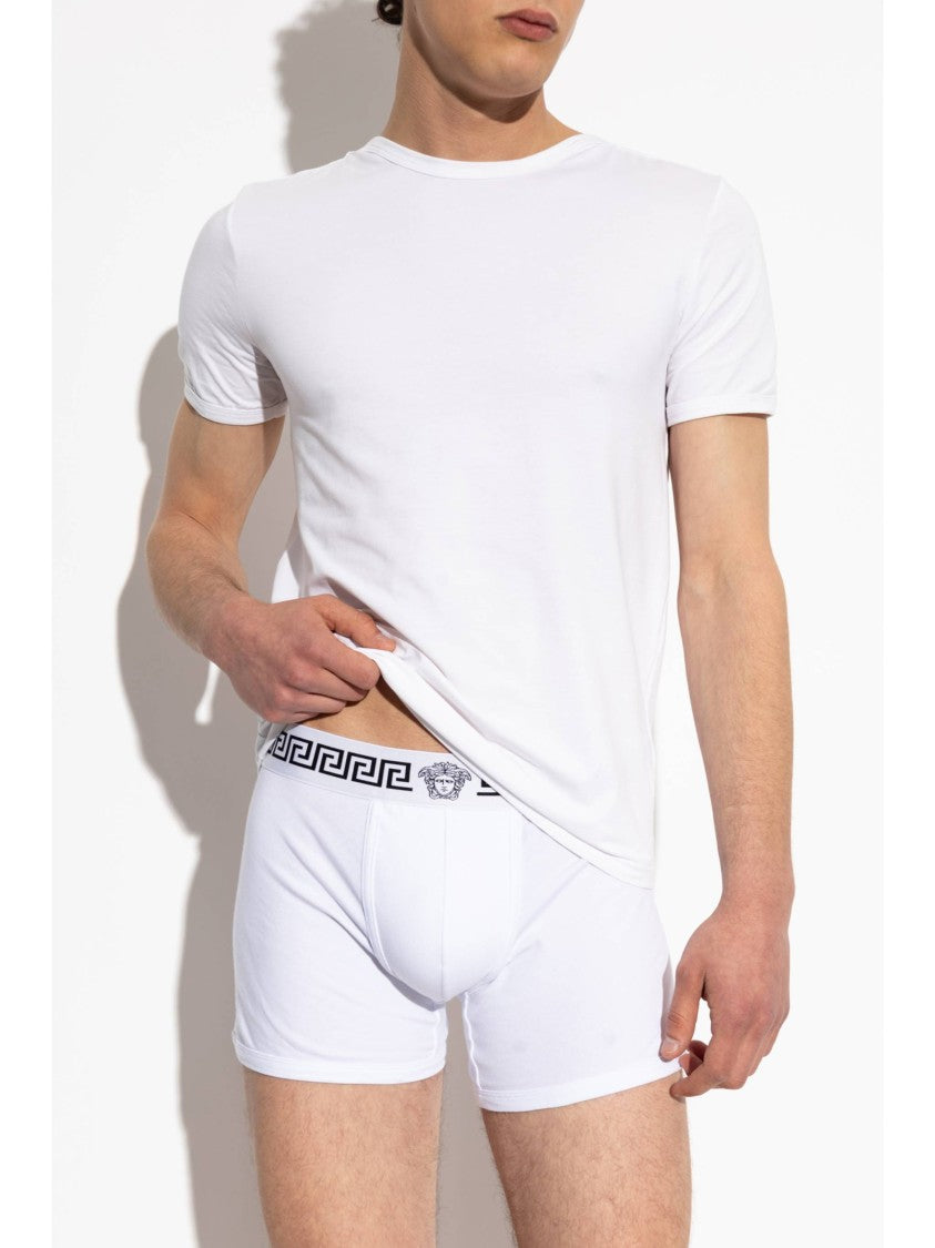 Versace White/Black Bi-Pack Jersey Bio T-Shirts