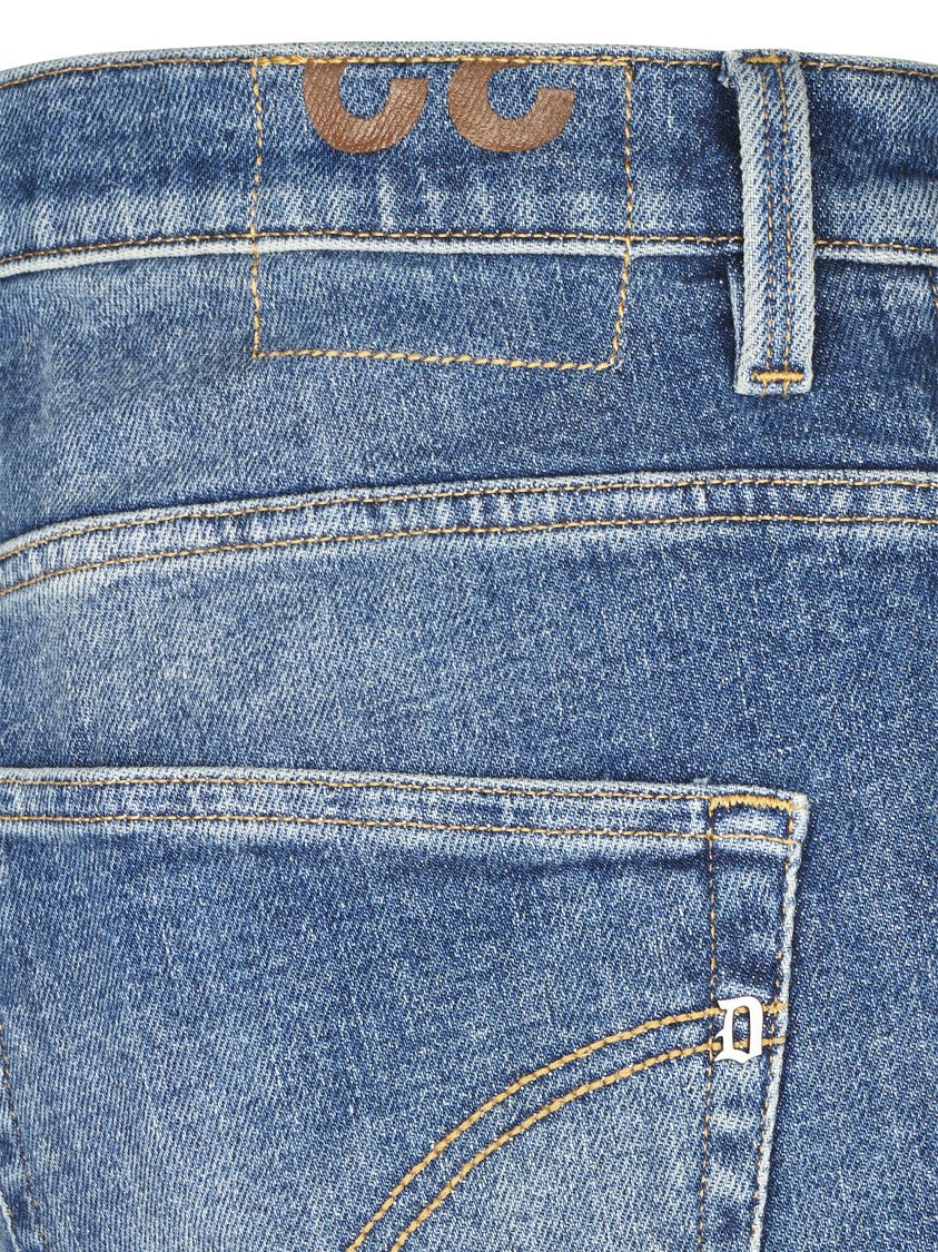 Dondup Carrot Cut Denim Trousers With Five-Pocket Design