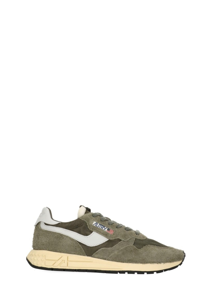 Autry Light Green Suede Contrast Sneakers