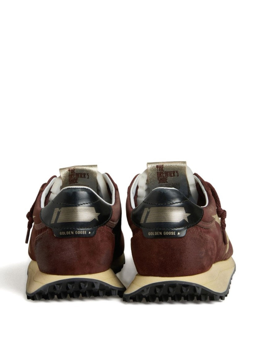 Golden Goose Brown Suede Cream Star Sneakers