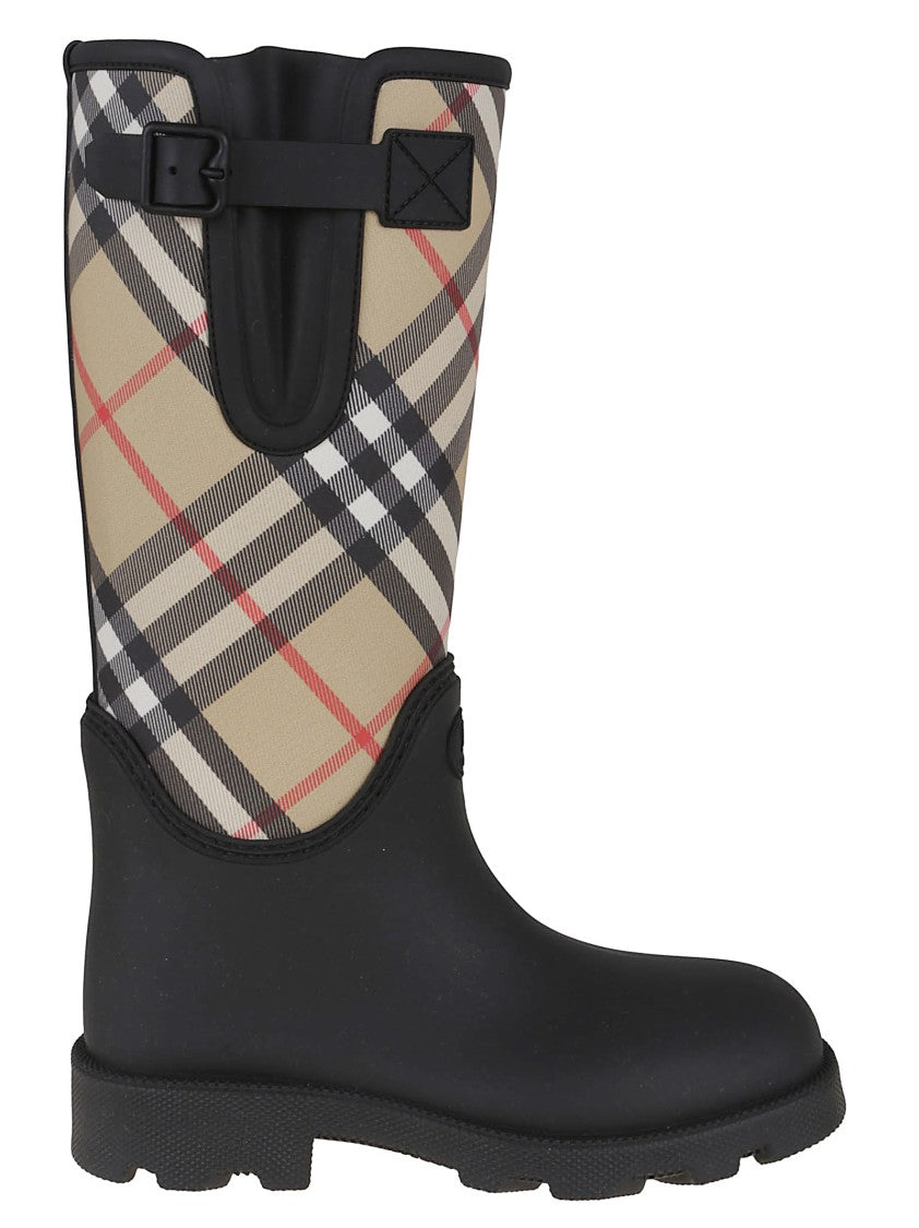 Burberry Mid-Calf Rain Boots With Adjustable Buckle