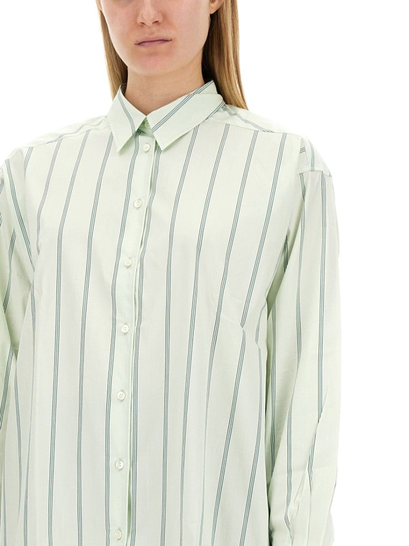 Aspesi Vertical Striped Cotton Shirt