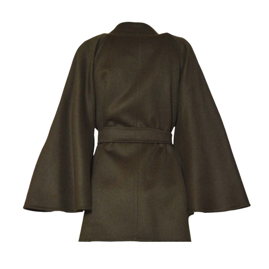 Max Mara Belted Jacket With Wide Lapel And Flared Sleeves