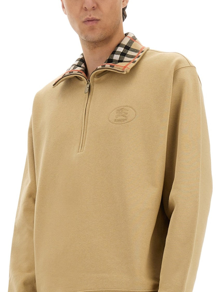 Burberry Half Zipper Sweatshirt