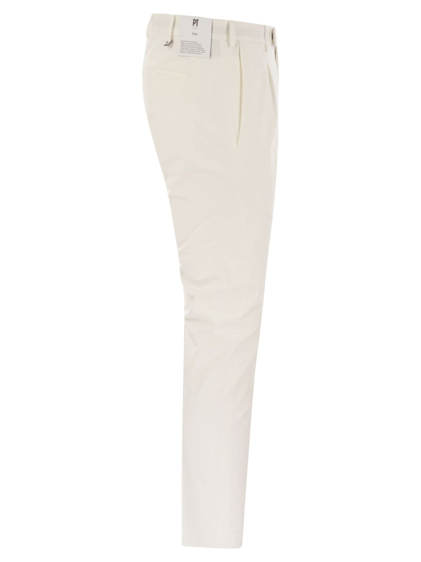 Pt Torino Dieci - Stretch Cotton Trousers