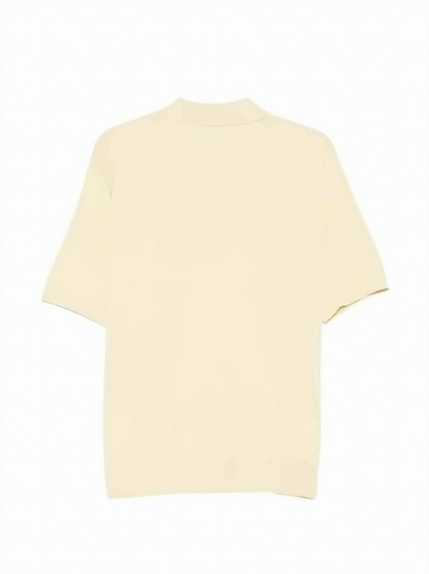 Auralee Short-Sleeved Polo Shirt With Classic Collar And Three-Button Placket