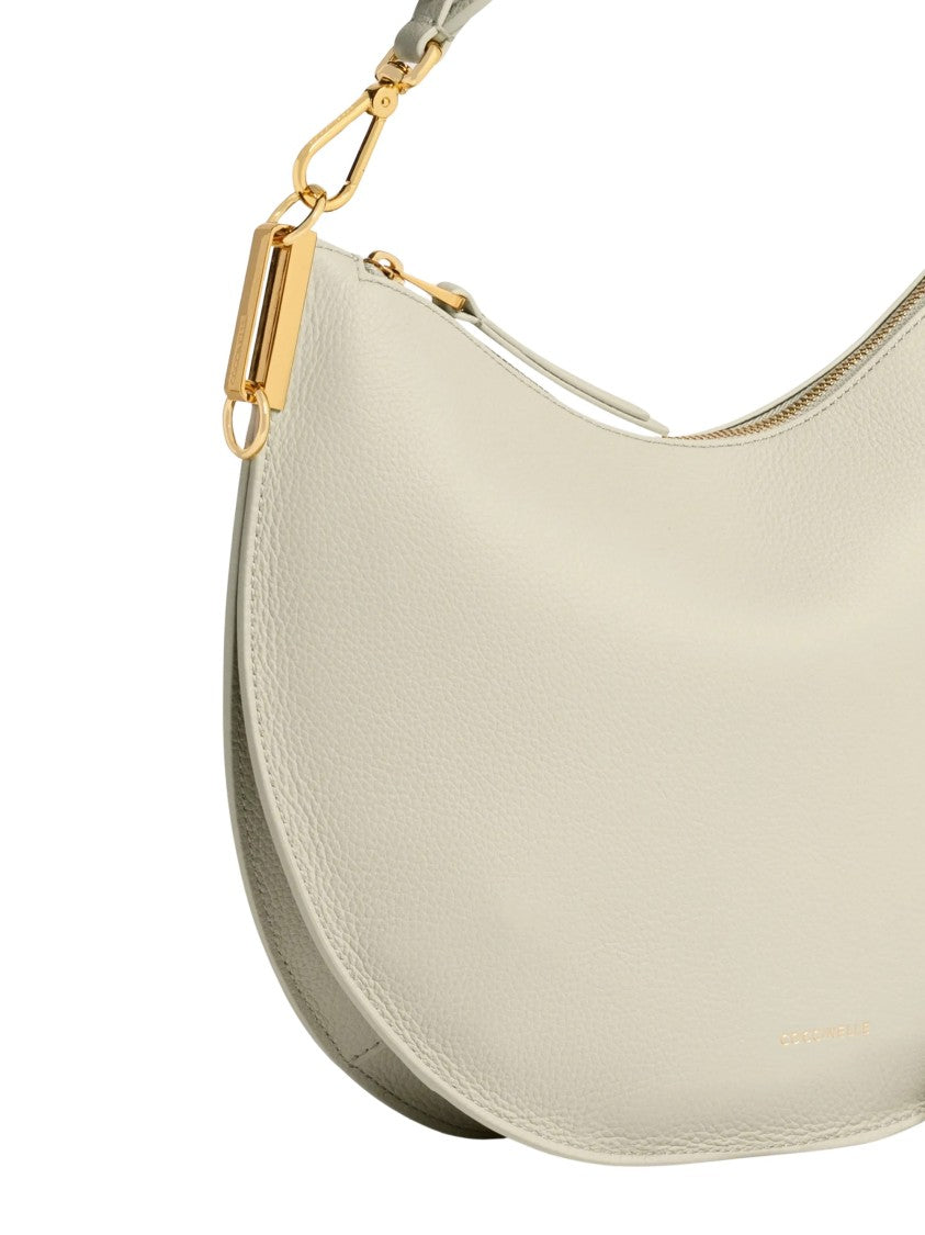 Coccinelle Crescent-Shaped Coccinelle Sunup Medium Handbag With Gold Hardware