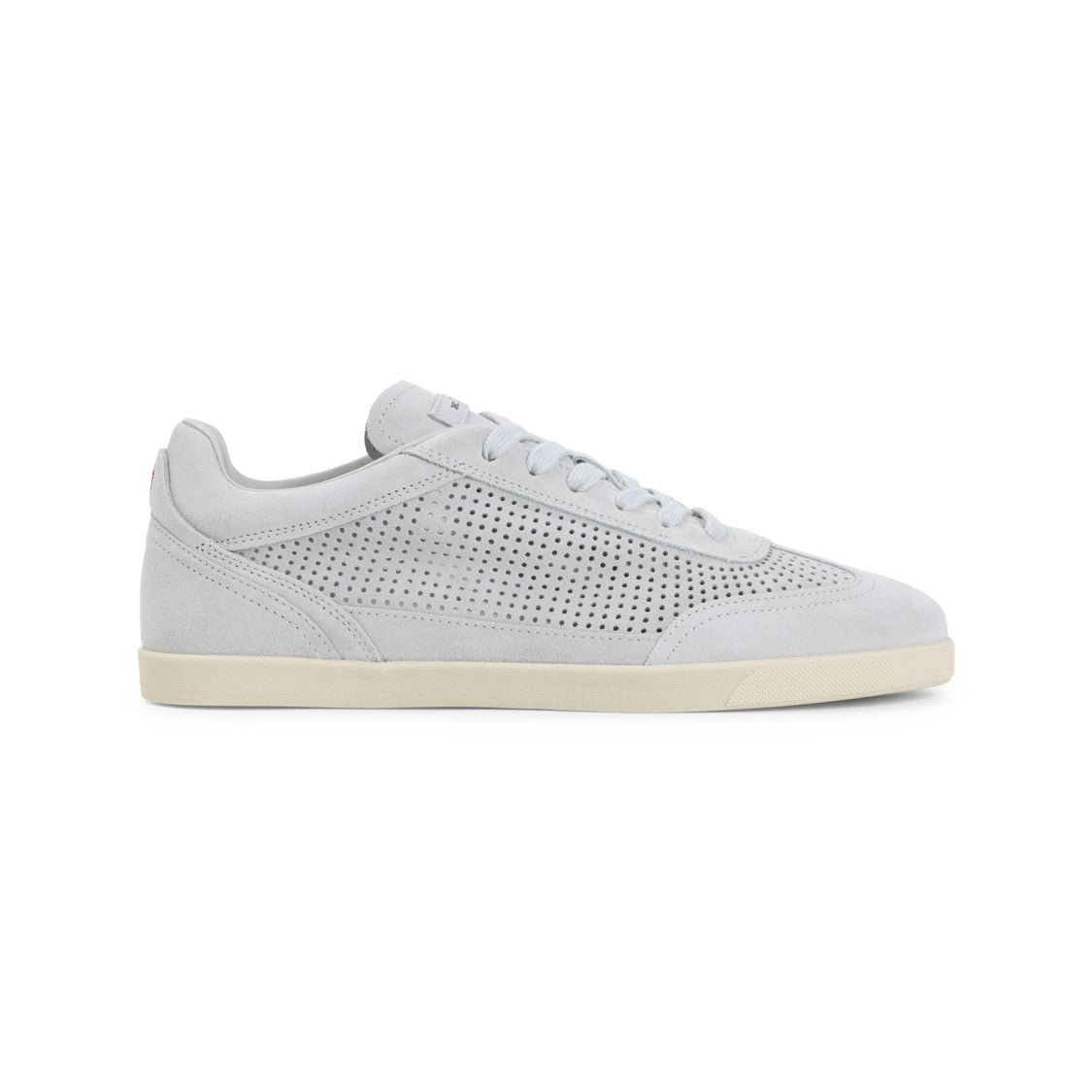 Kiton Low-Top White Sneakers With Perforated Panels