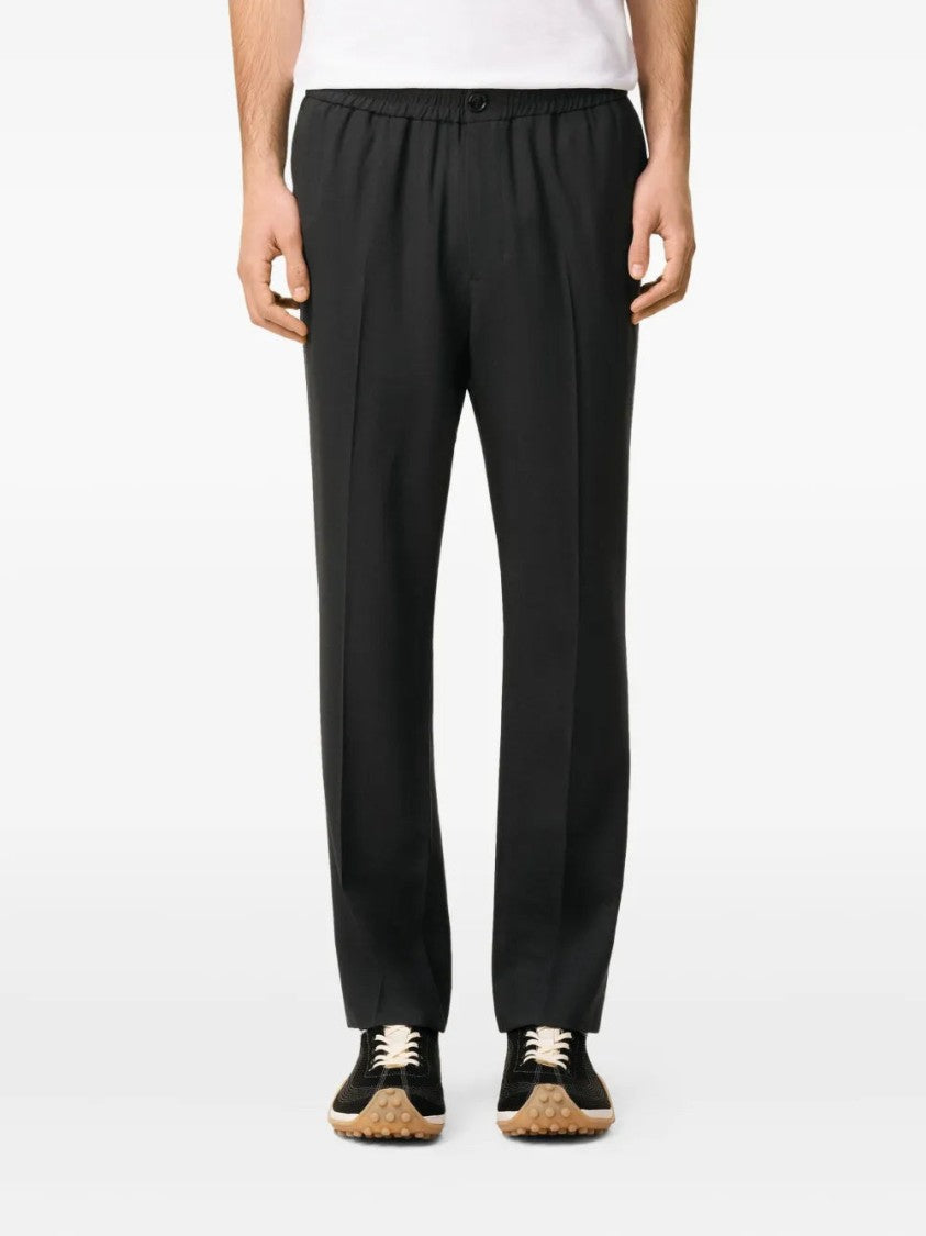 Ami Elasticated-Waist Wool Trousers