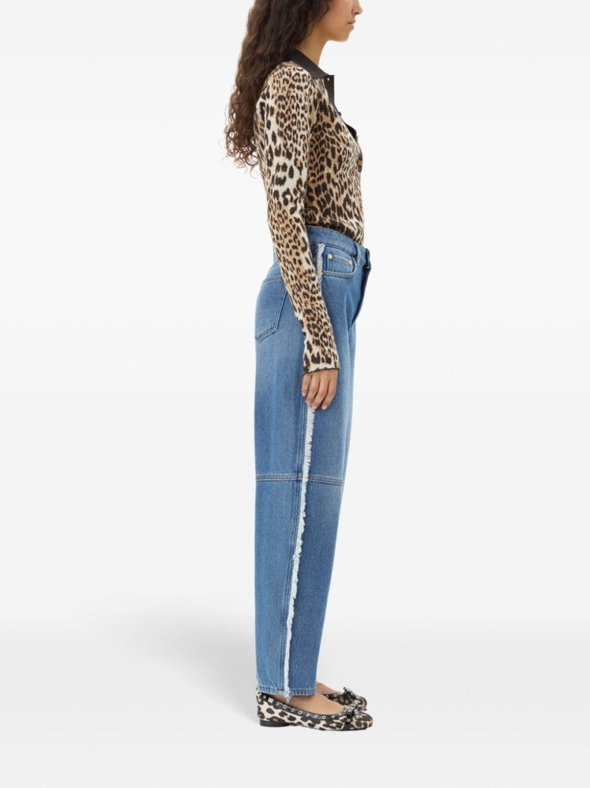 Ganni Relaxed Fit Blue Jeans