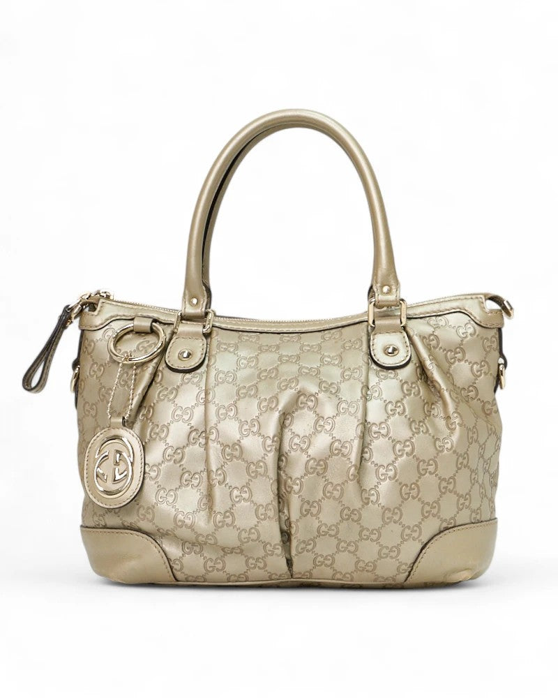 Gucci Shopper Square Medium Ssima Oro