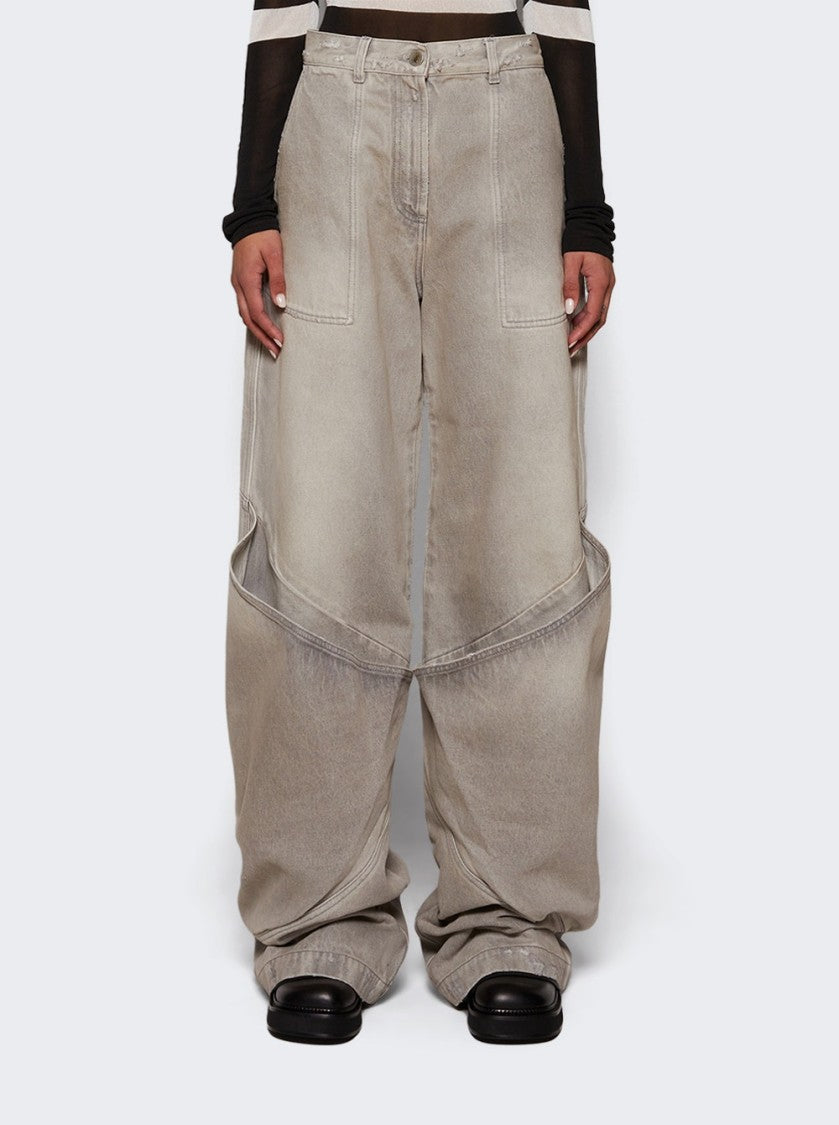 The Attico Baggy Long Pants Vintage Grey