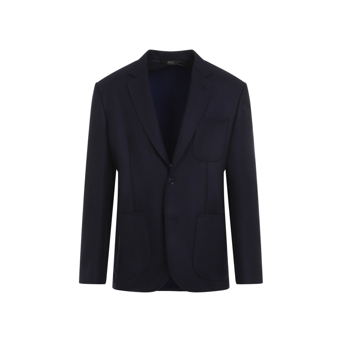 Brioni Navy-Blue Sapphire Wool Double-Breasted Jacket