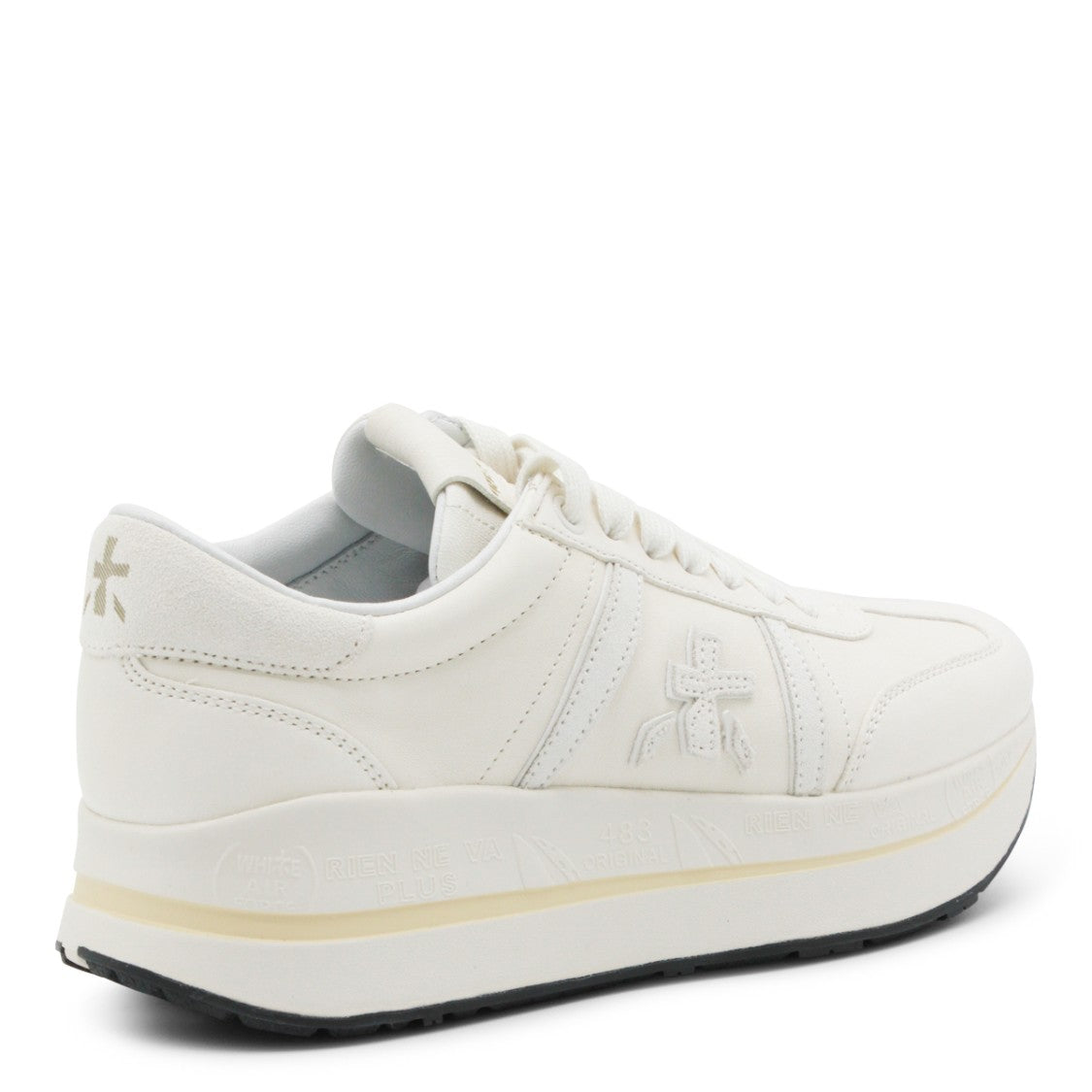 Premiata White Leather Bethcoin Sneakers