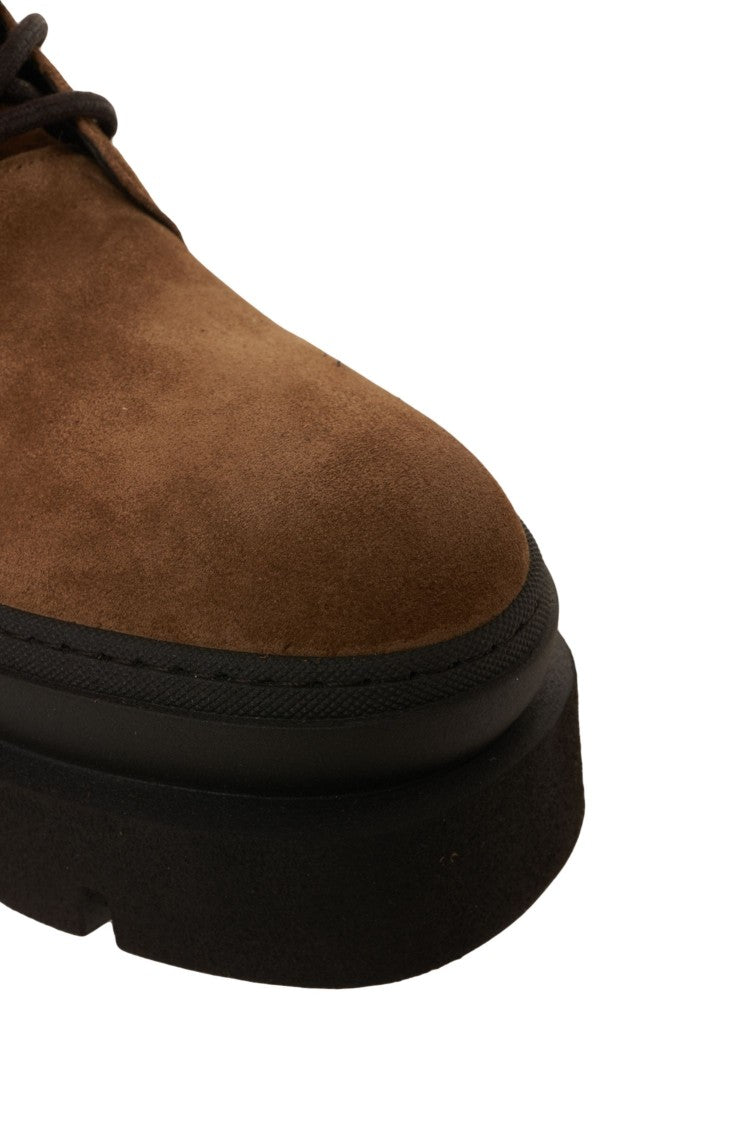 Copenaghen Suede Ankle Boots With Lace-Up Closure